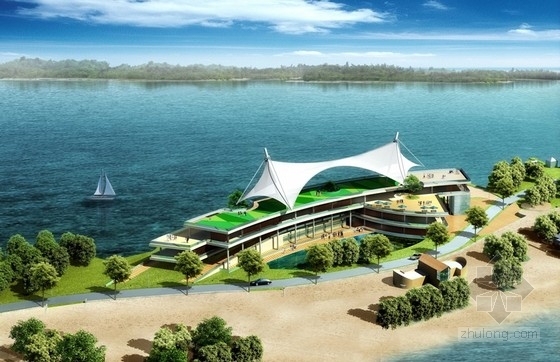 滨水观景平台CAD资料下载-[黑龙江]旅游景区滨水观景平台设计方案