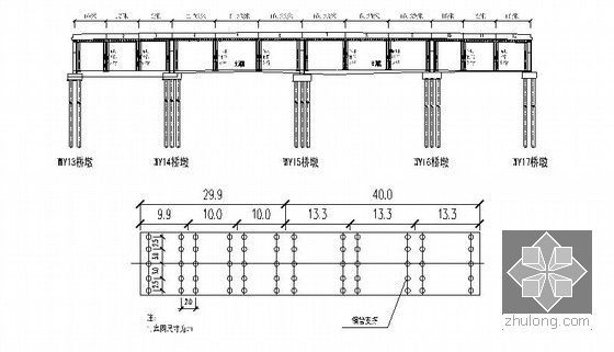 市政道路工程改造总施工组织设计324页附CAD（含高架桥 跨线桥拆除）-临时钢管支撑搭设