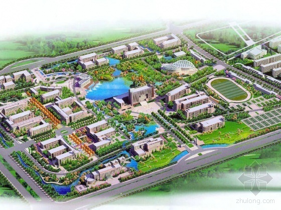 江苏校园景观方案设计-图7