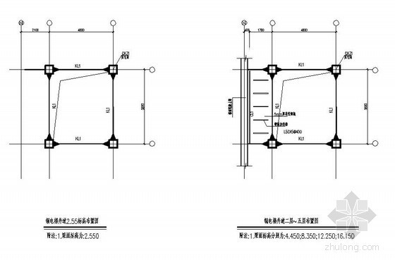 观光电梯井道钢结构资料下载-某观光电梯钢结构设计图