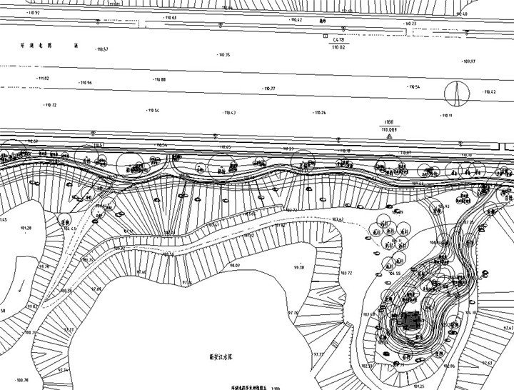 绿地改造施工资料下载-[浙江]沿湖景观飘带绿化改造工程施工图