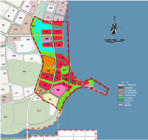 葫芦岛北港工业区商务园区起步区概念规划与城市设计-土地利用规划