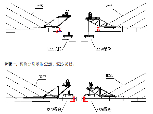 阻尼器专项施工方案资料下载-主桥中跨合拢专项施工方案（共57页，施工步骤结构详细）