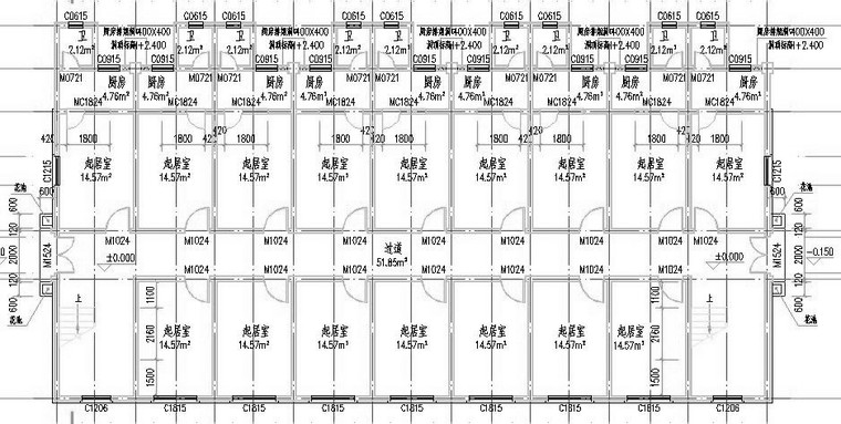 [重庆]中学室内外整治工程安装装饰预算书（招标文件、图纸）-一层平面图布置