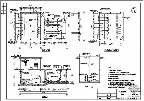 湖北省污水厂设计资料下载-湖北某污水厂预处理工程结构图