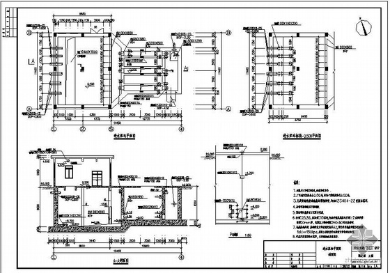 设备房结构图资料下载-湖北某污水厂预处理工程结构图