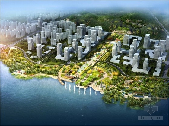 ps城市规划资料下载-[安徽]现代滨河城市规划设计方案