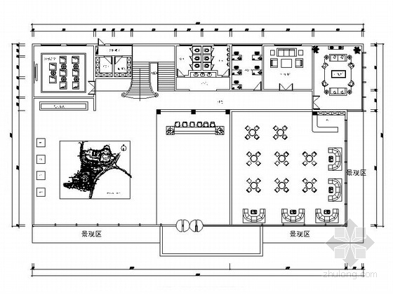 售楼处影音室设计资料下载-[泉州]现代高档售楼处设计施工图（含效果）