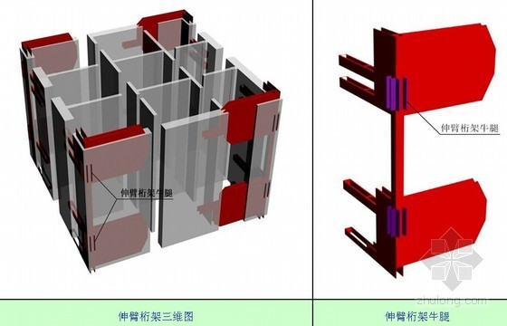 [广东]超高层地标性钢混结构商务楼顶模系统施工工艺-翻板在钢牛腿处的设计 