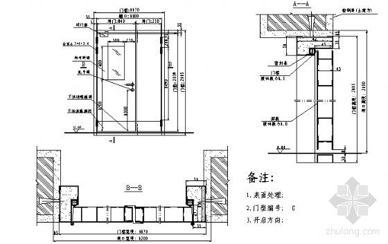 cad平开门的画法图片