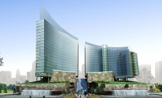 [山西]高新技术研发大厦建筑设计方案文本-高新技术研发大厦效果图