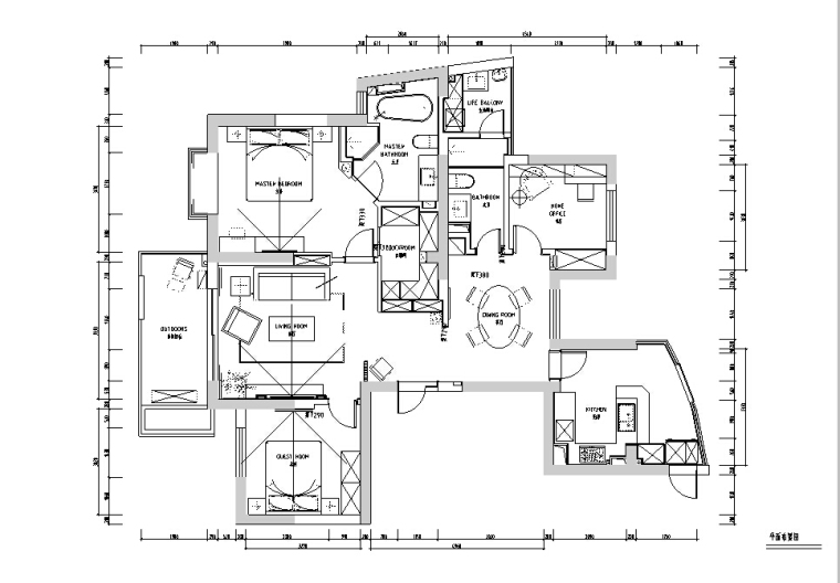 规范的完整的施工图参考资料下载-[杭州]一套相当完整规范的两居室设计施工图