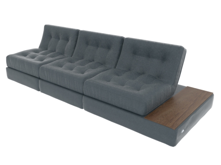 休闲沙发3D模型资料下载-时尚休闲沙发3D模型下载