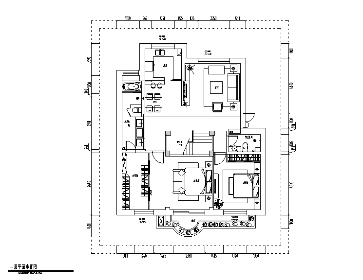 2层别墅全套建筑图纸资料下载-混合风格二层别墅设计施工图（附效果图）