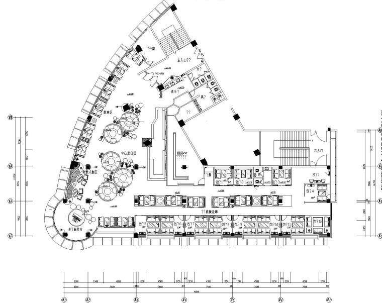 彩铅建筑手绘效果图资料下载-[福建]上岛西餐厅混搭风格装修设计施工图（含效果图）