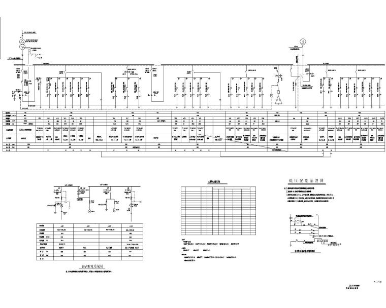 高压电缆分界室平面布置图资料下载-十五层商住楼电气设计图（33张，包含10项电气系统）