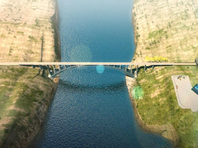 钢管混泥土桥梁施工资料下载-主桥360m上承式钢管混凝土拱桥结构及主要施工方案三维动画演示（15分钟）