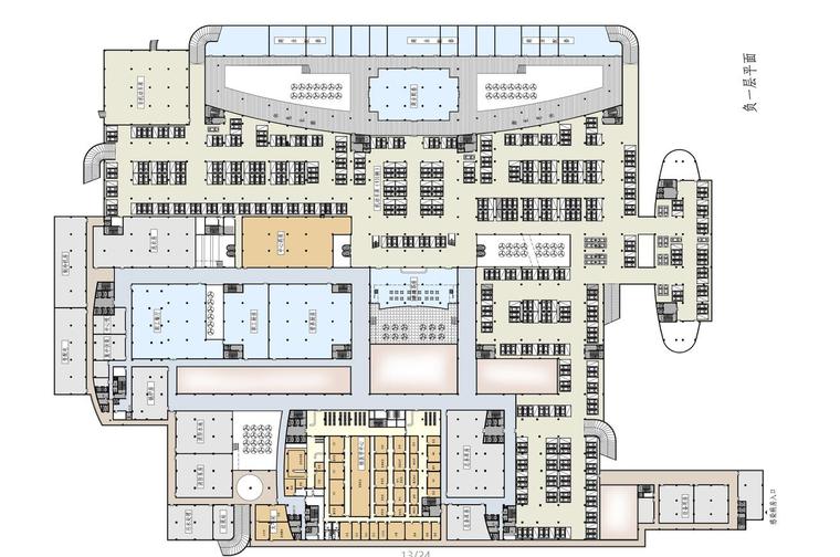 [江苏]徐州医学院附属医院建设设计文本-负一层平面图