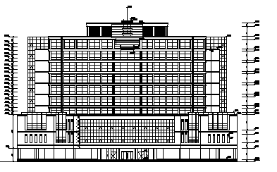 混凝土建筑设计总说明资料下载-高档酒店建筑设计图纸(图纸齐全）