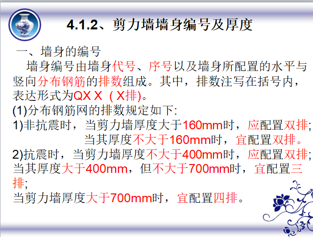 剪力墙平法施工图识读-剪力墙墙身编号及厚度