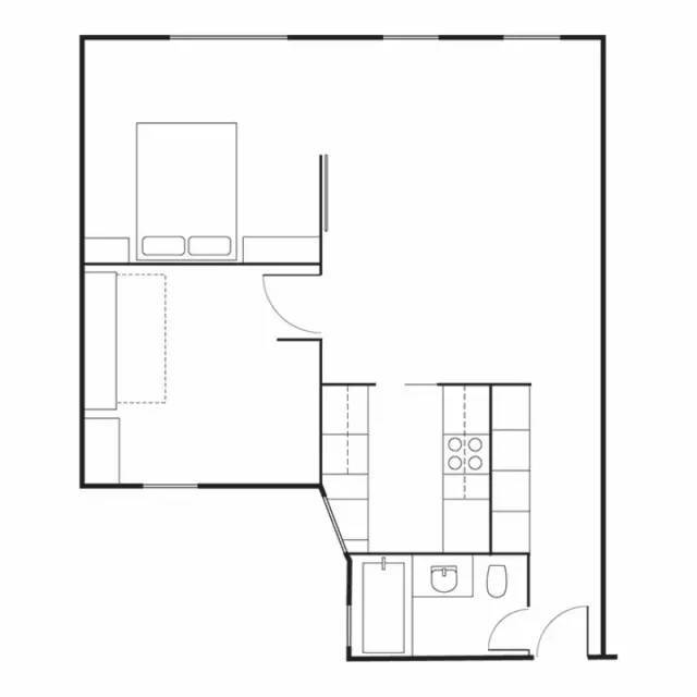 多元素空间的公寓资料下载-这套63㎡的小公寓，隐藏起来的空间太赞了！