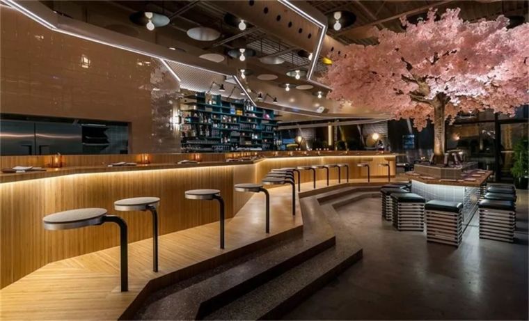 酒吧设计欣赏资料下载-未来主义的诠释的日本餐厅（设计欣赏）