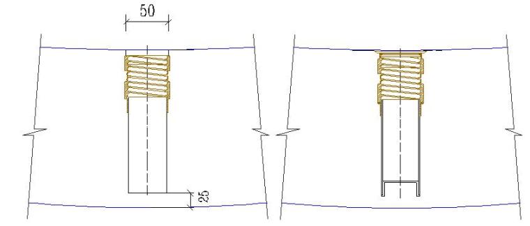 区间盾构施工方案（共41页）-管片注浆孔构造图