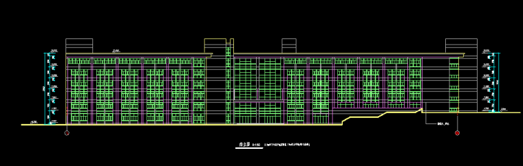 7层大学教学楼建筑设计资料下载-某大学6层教学楼建筑施工图