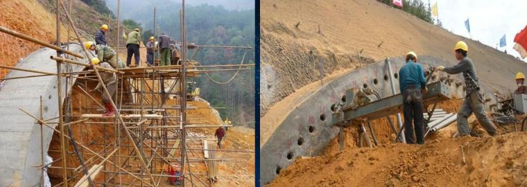 [浙江]国道改建项目部隧道工程施工技术交底PPT（127页，构造图）-长管棚施工