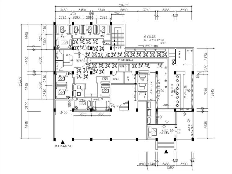 室内休闲cad资料下载-八套不同风格休闲酒吧内部装修全套CAD施工图