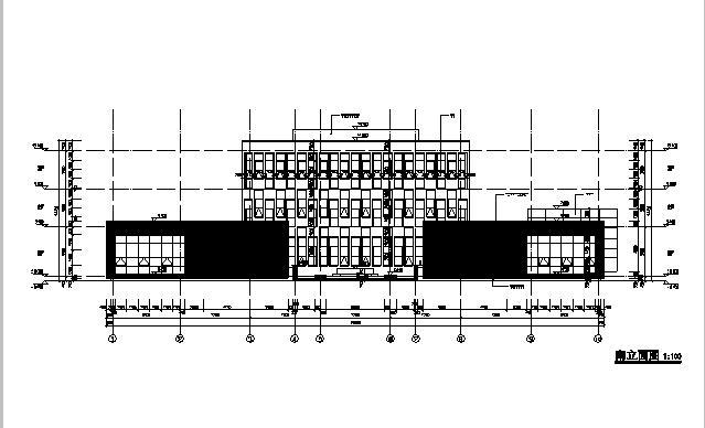 [江苏]三层框架结构政府机关办公楼建筑施工图（含水暖电图纸）-6li.jpg