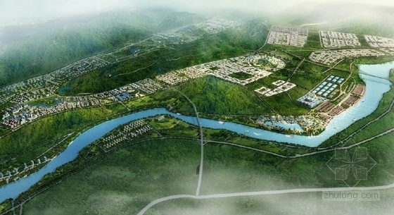 土地利用城市规划设计资料下载-[四川]大型城市规划及单体设计方案文本