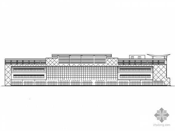 大型超市CAD施工图资料下载-[菏泽]某四层大型超市建筑施工图