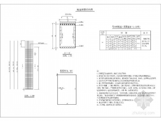 四川高速公路特殊路基设计资料下载-[四川]高速公路桩基承台路肩挡土墙设计图