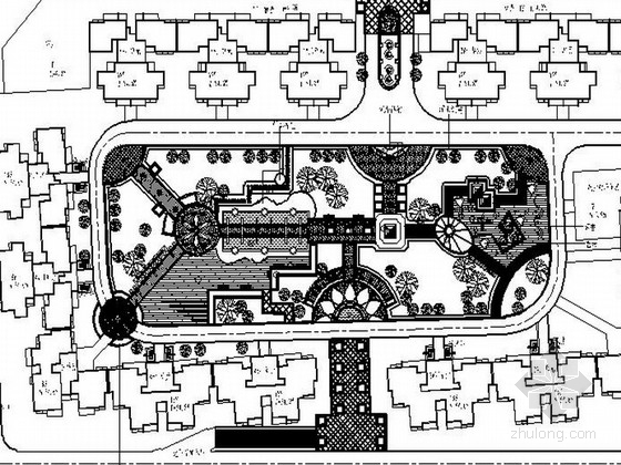 广场景观dwg资料下载-某地生态广场景观设计施工图