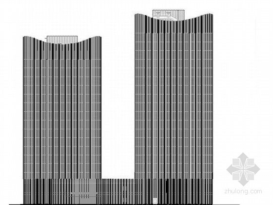 大型现代风格商业综合体资料下载-[上海]大型现代风格商业综合体建筑施工图（知名建筑设计院）