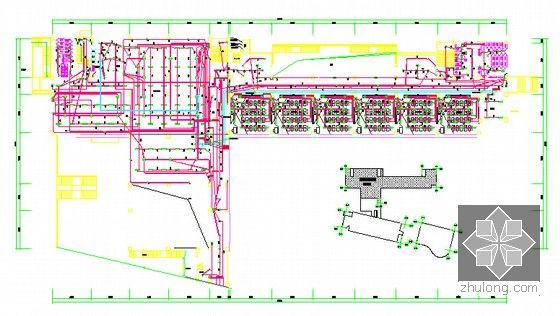 [山东]新建小学建筑安装工程预算书(含施工图纸)-一层照明平面图