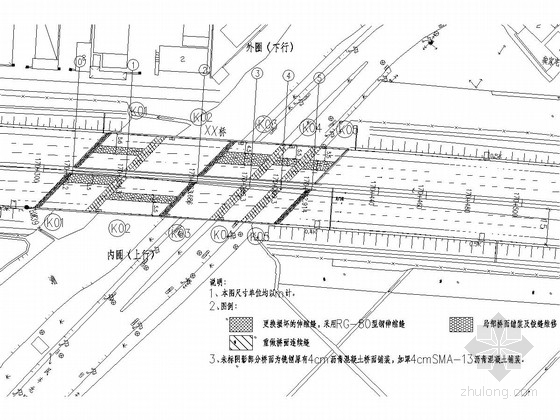 桥面平面设计图资料下载-[上海]预应力混凝土板梁桥维修改造施工图设计16张