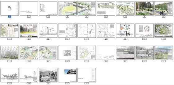 [国外]滨水高校景观规划方案设计-总缩略图 