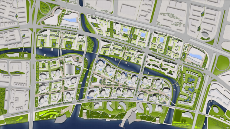 [广东]广州国际金融城城市景观规划设计 D-3 总平面图