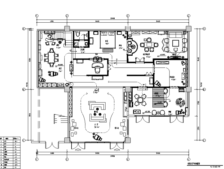 售楼部展厅的施工图资料下载-家具家私装饰品展厅设计施工图（附效果图）