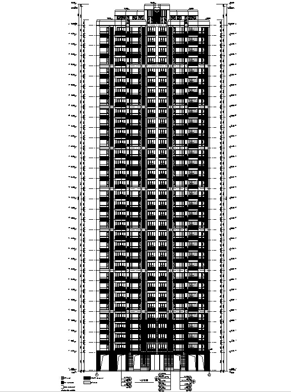 [四川]绿地29栋超高层住宅及地下室建筑施工图(正式全专业）-知名地产29栋超高层住宅及地下室建筑施工图(正式施工图，含全专业）