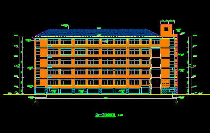 建筑施工图中学设计资料下载-杭州余杭区某中学建筑施工图带总图