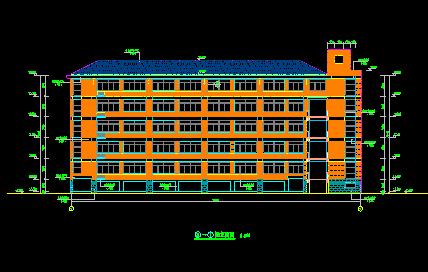 中学独立大门施工图资料下载-杭州余杭区某中学建筑施工图带总图