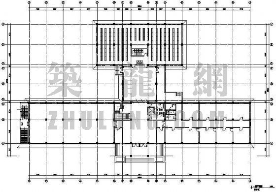 图书馆装修平面布置图资料下载-图书馆平面图