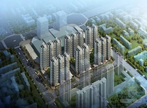 河南高层住宅设计方案资料下载-[郑州]现代风格高档城市综合体及单体住宅建筑设计方案文本