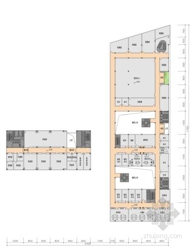 [河南]某20层行政办公楼建筑方案文本（含CAD）-四层平面图