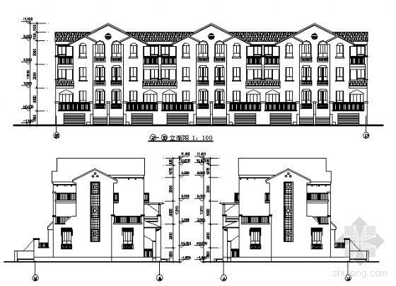 某三层联排别墅设计方案 2号、11号楼-2