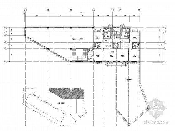 [北京]多层住宅建筑空调通风及采暖系统设计施工图-二层采暖平面图 