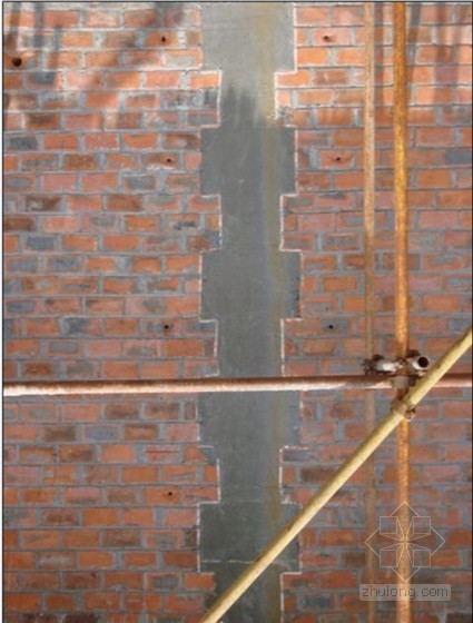 建筑工程砌体施工工艺流程及控制标准（ppt 图文解说）-施工完成后的构造柱 